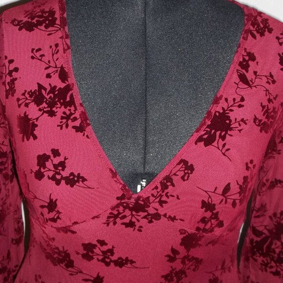 Forever 21 Burgundy Dress - Picture 2 of 7